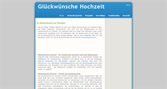 Desktop Screenshot of glueckwuensche-hochzeit.de