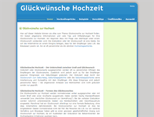 Tablet Screenshot of glueckwuensche-hochzeit.de